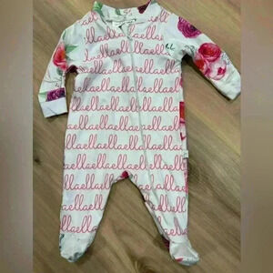 New “Ella” personalized zipper pajamas